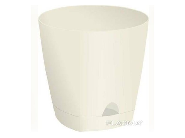 Горшок для цветов AMSTERDAM d170 с прикорневым поливом 2,5 л Сливочный 6200/12